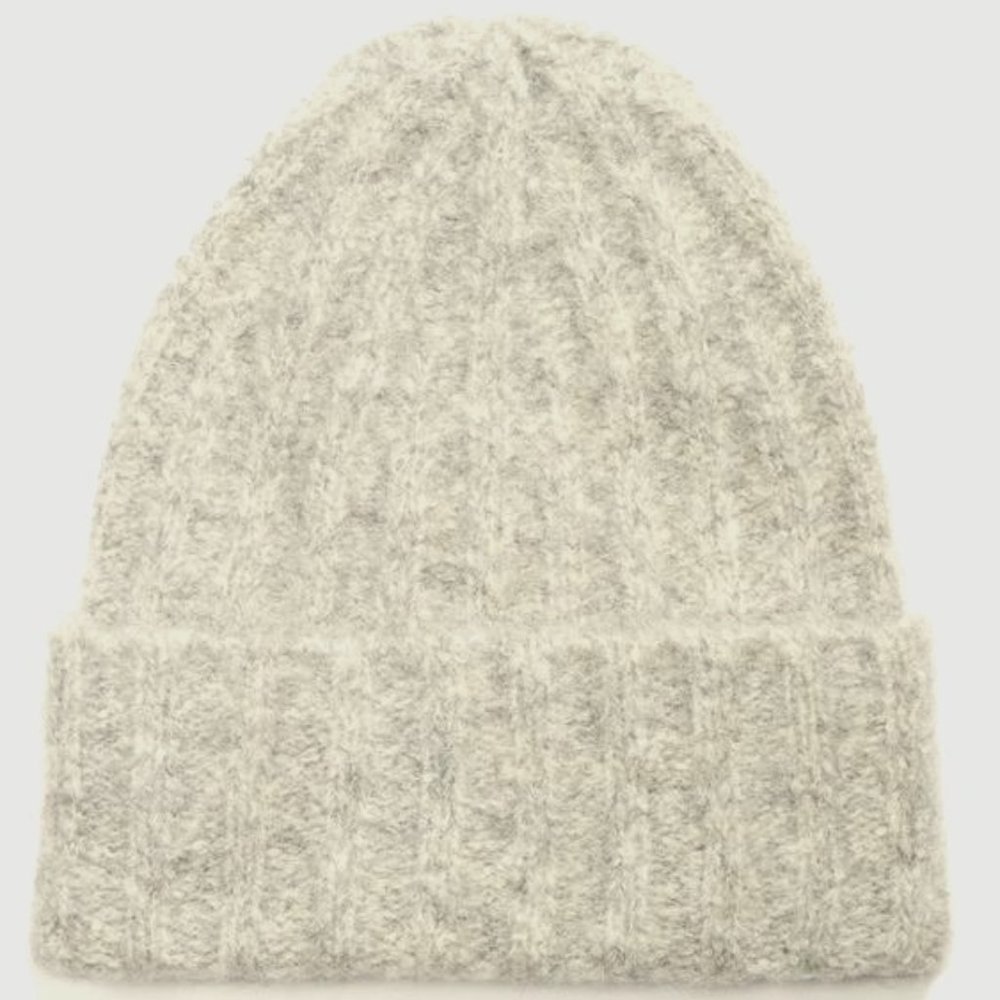 VINCE Alpaca Ribbed Beanie Hat NWT